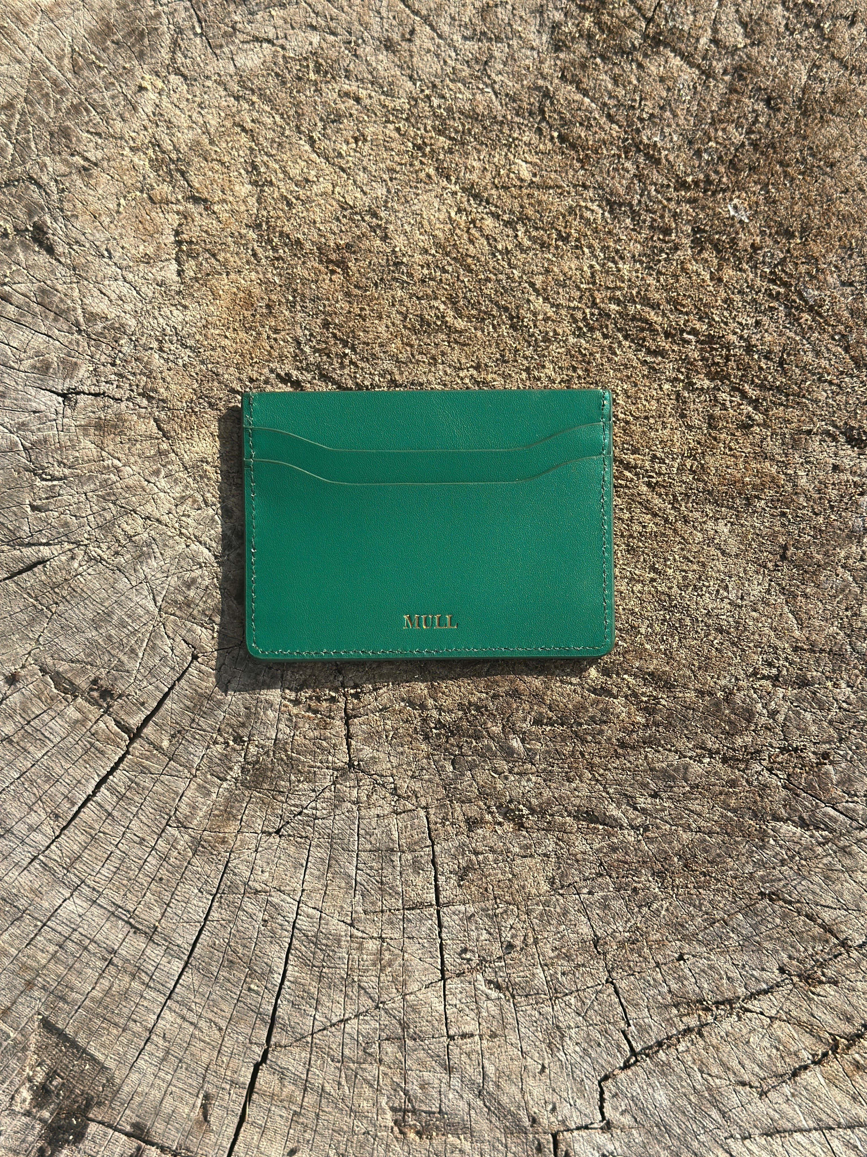Off-cut Line - Card Holder in Highland Green