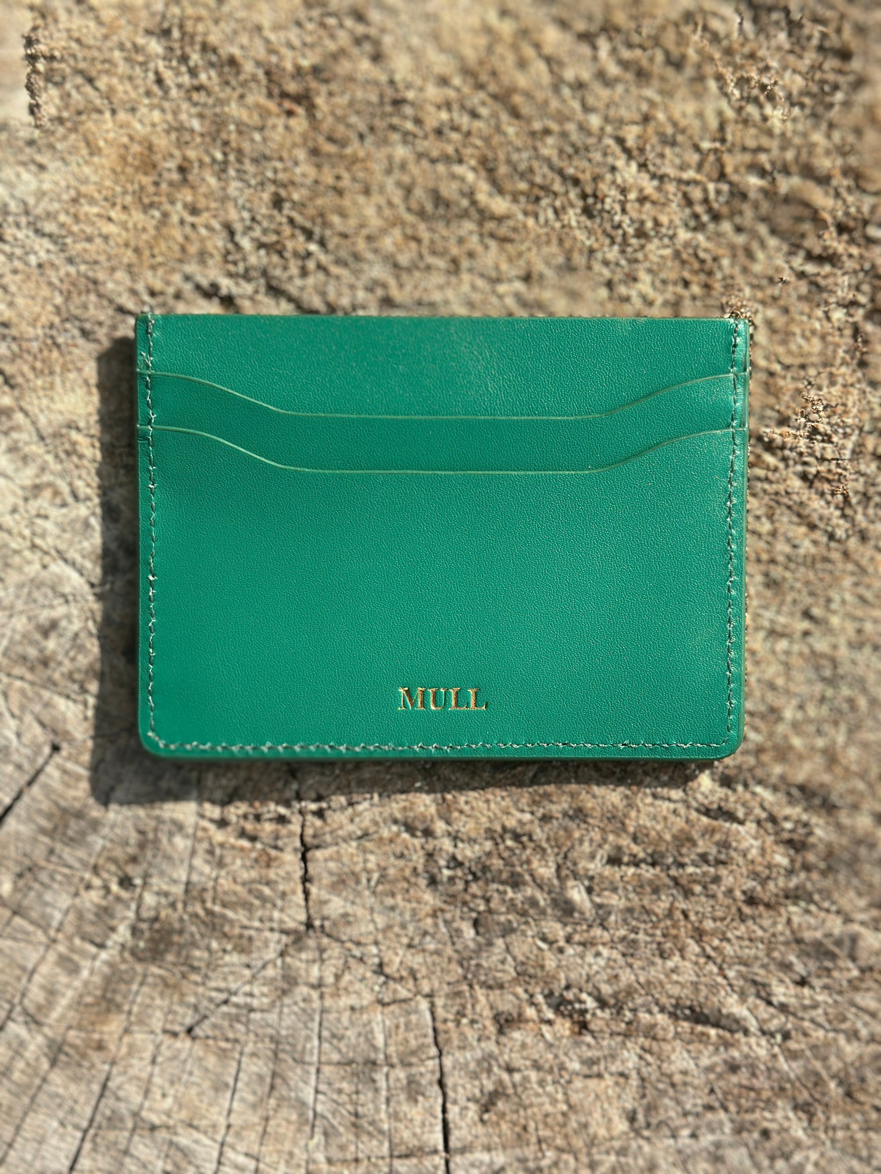 Off-cut Line - Card Holder in Highland Green