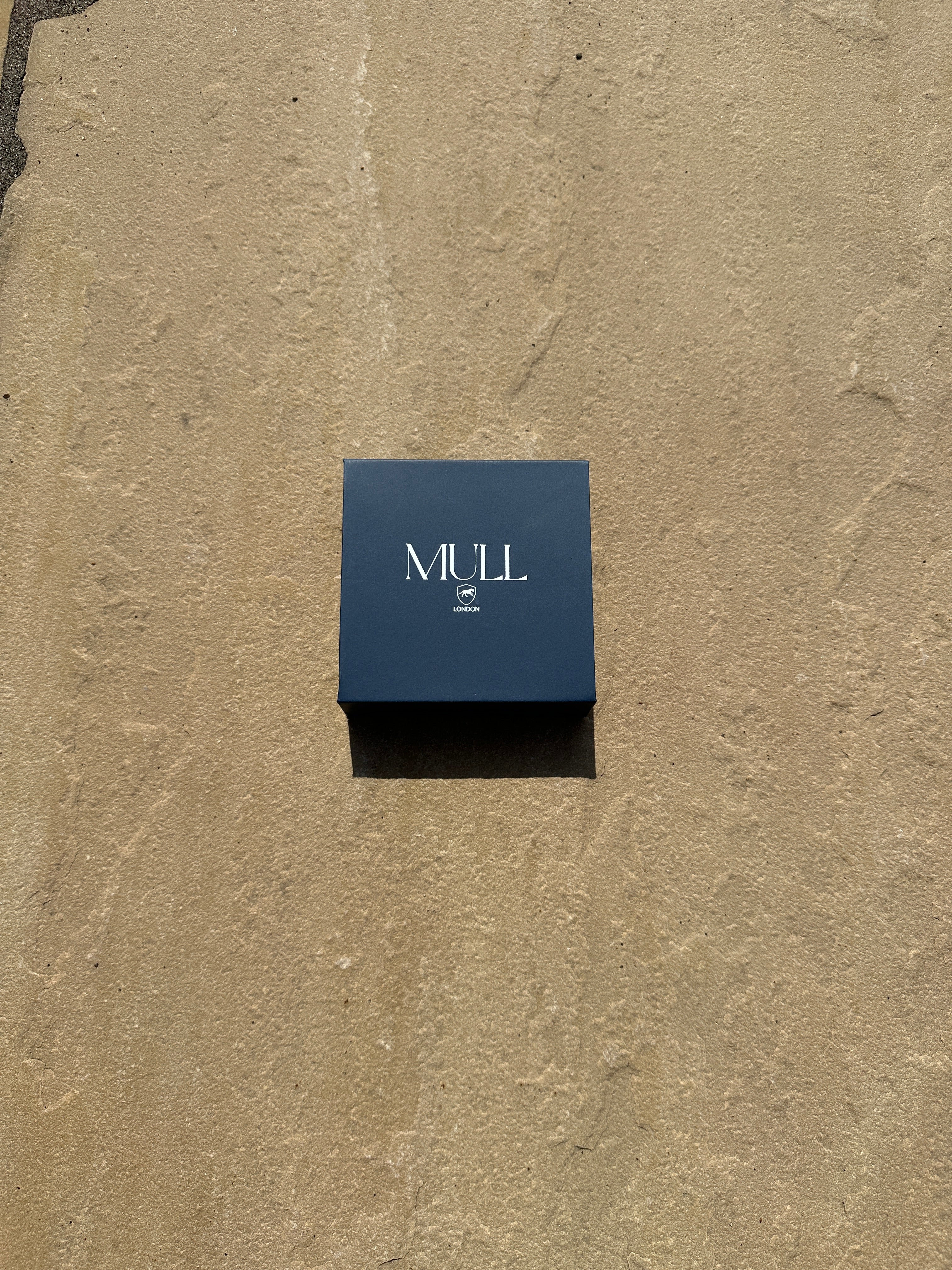 Navy Blue Leather MagSafe Card Holder